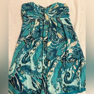 Express strapless mini dress